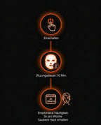 LED face mask for home use – multiple light modes for a calm evening skin care routine – product image 12