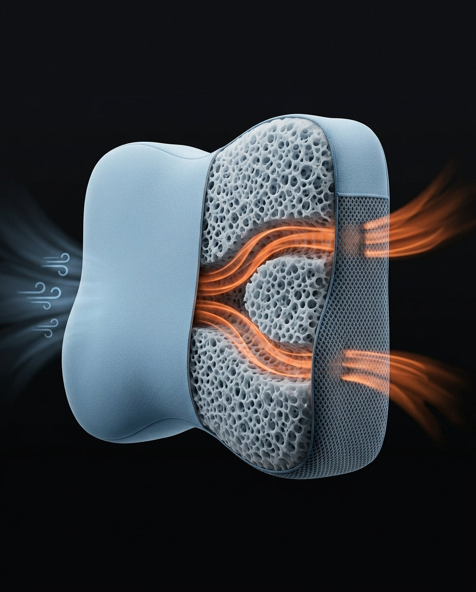Neck support pillow with cloud contour – gentle support for back and side sleepers – product image 12