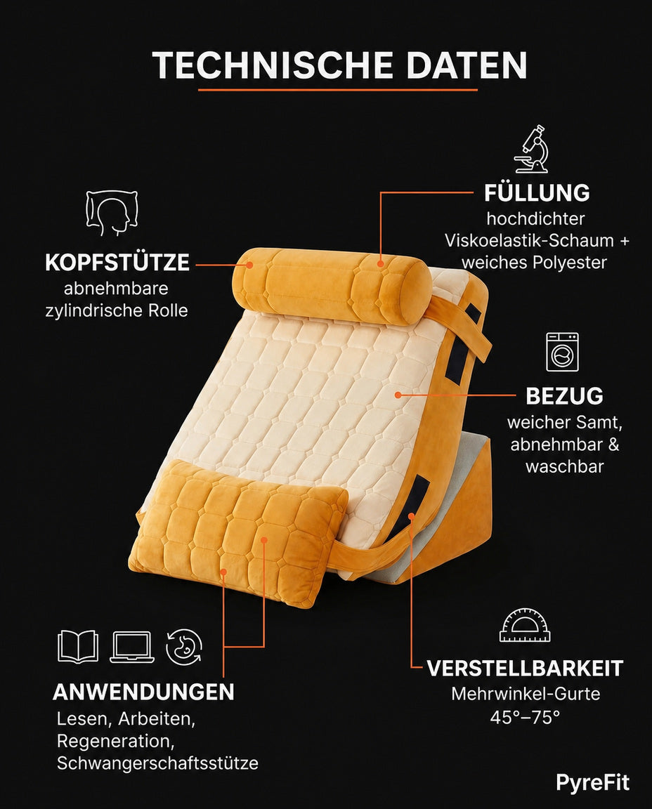 Adjustable Bed Wedge Backrest – Sit Upright to Read – product image 13