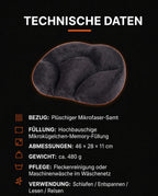 Oreiller cervical en forme d'œuf – soutien ergonomique pour dormeurs sur le dos et sur le côté – image du produit 14