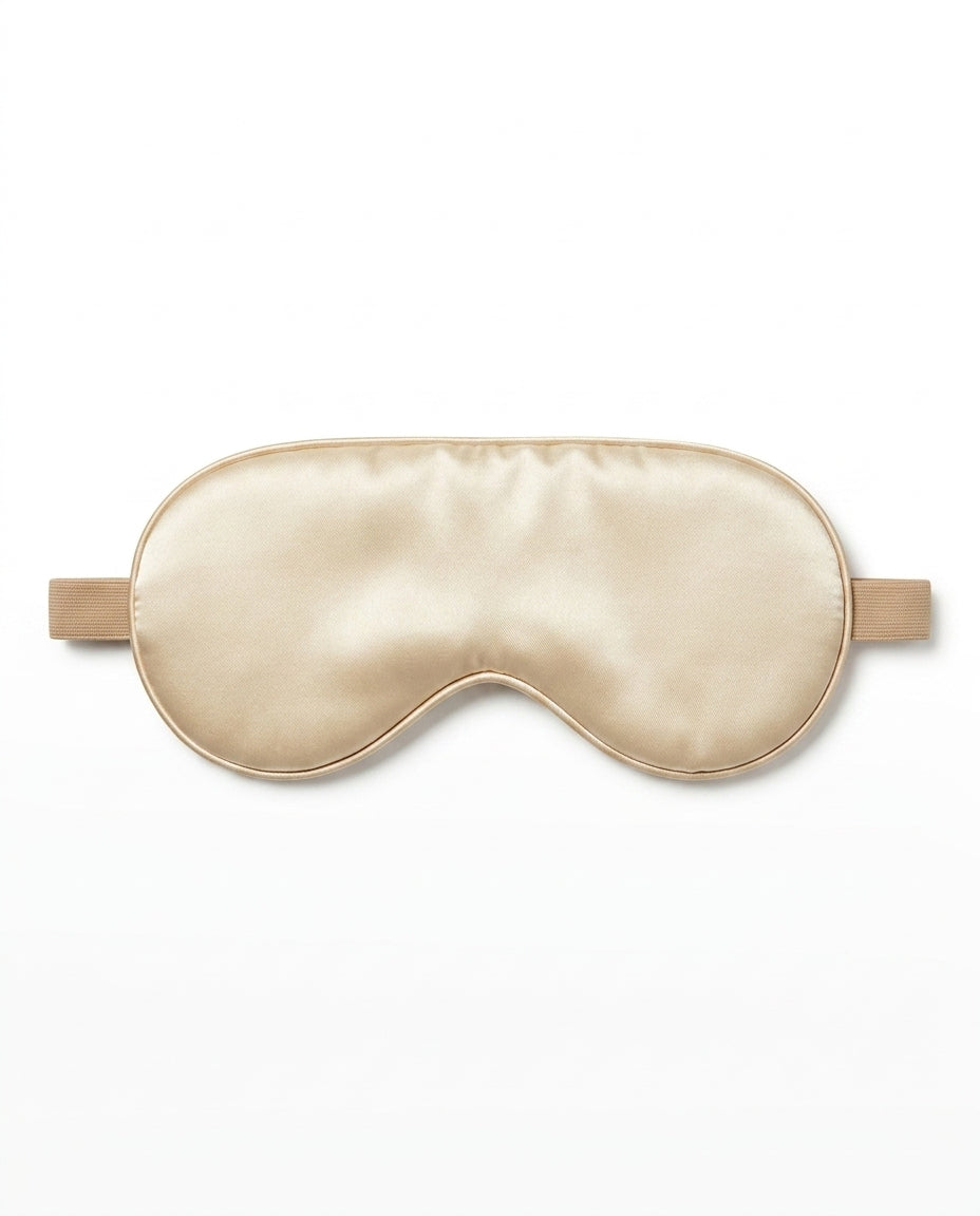 Masque de sommeil en soie à forme profilée – obscurité totale à la maison comme en déplacement – image du produit 13