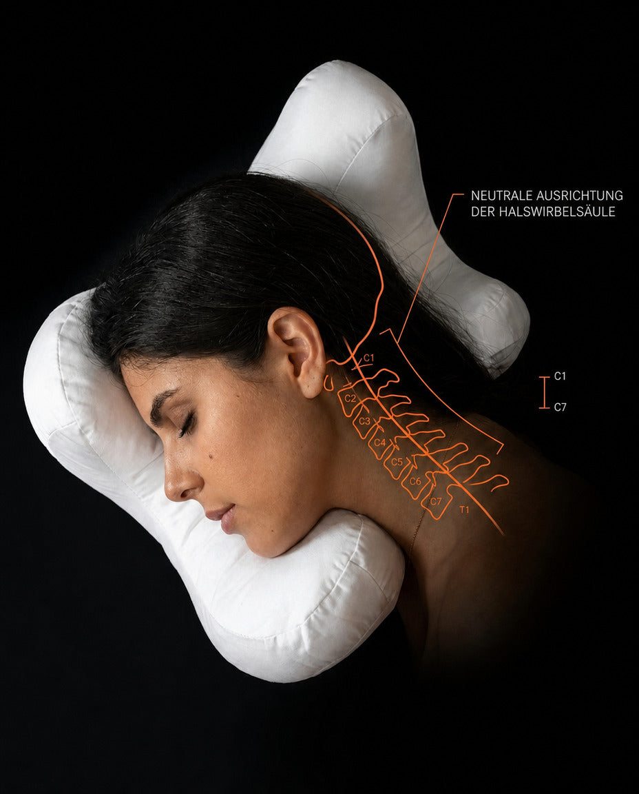 Side sleeper pillow with head cradle – beauty pillow designed against sleep creases – product image 14