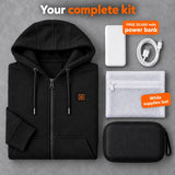 Complete Set: Cosaro, 20,000 mAh power bank, charging cable, laundry bag and storage bag