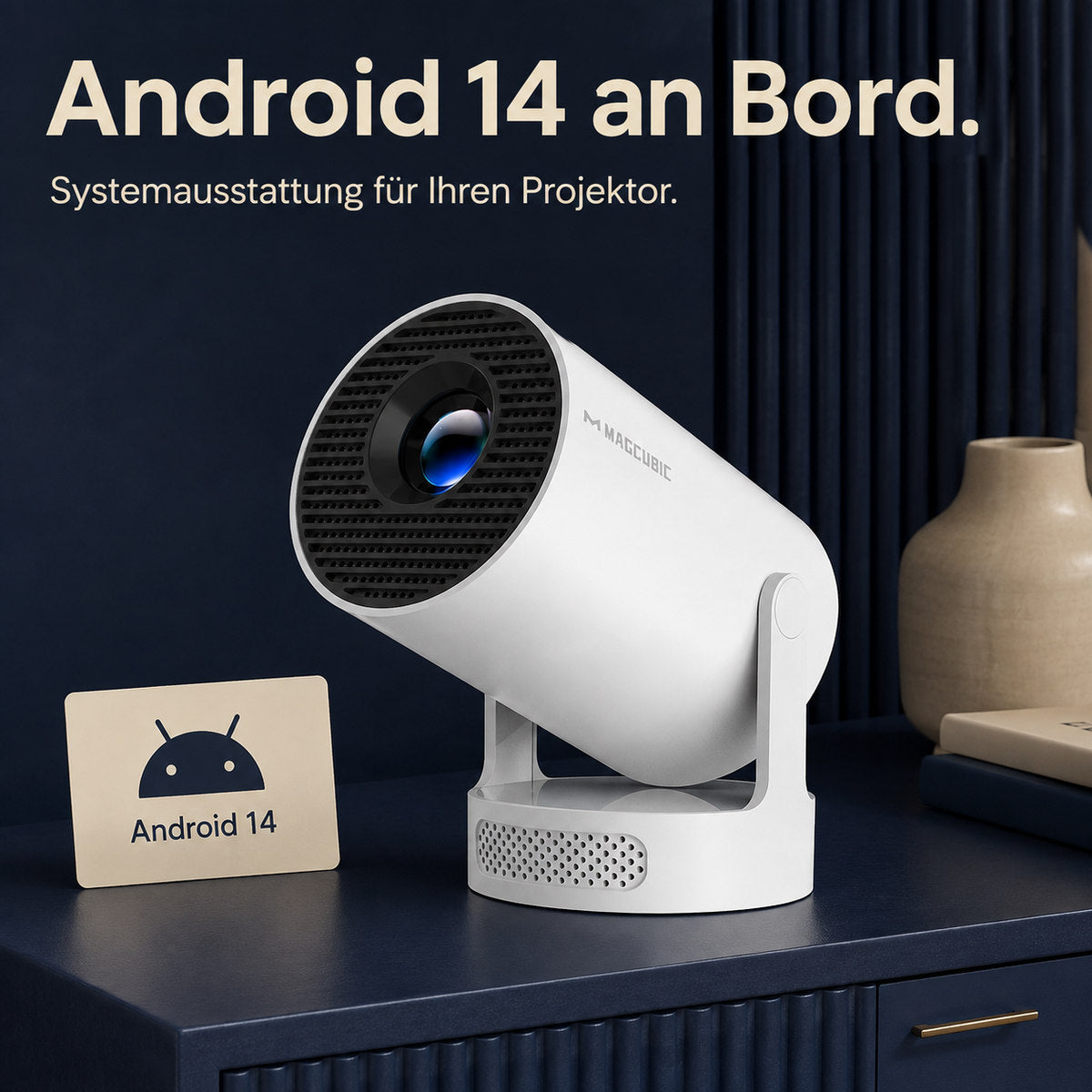 Magcubic HY300Pro+ – Android 14 built in.