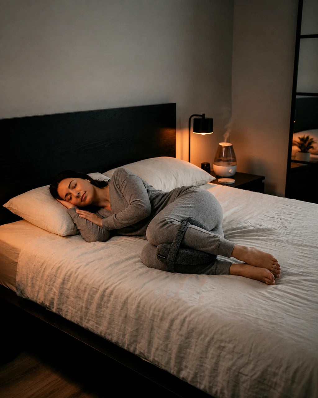 Ergonomic knee pillow for side sleepers – product view