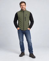 Unisex heated vest PyreFit Allora, full-length view