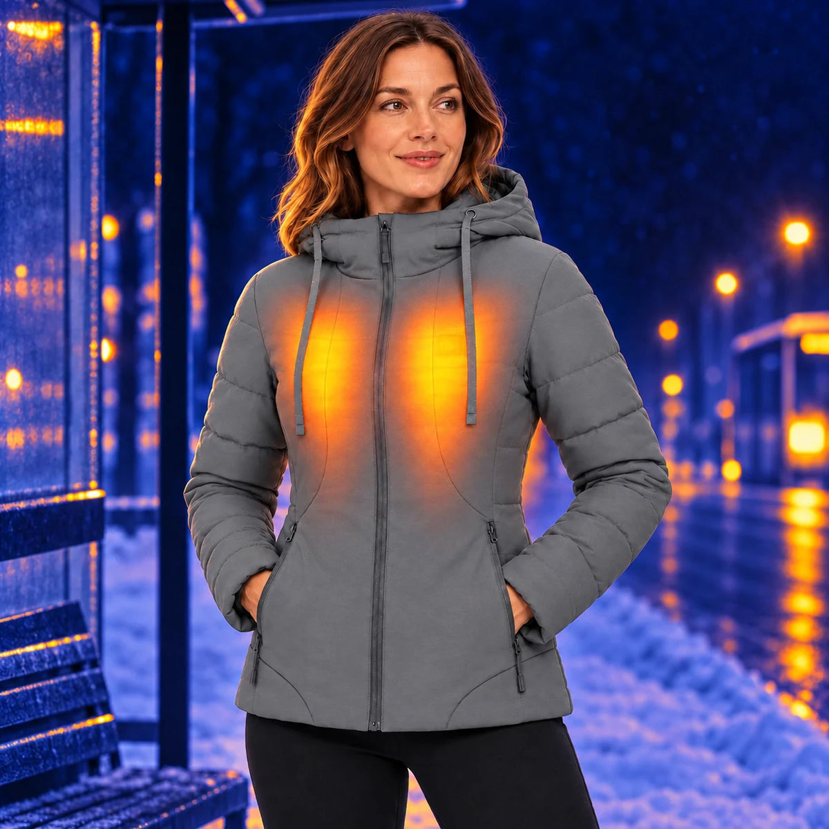 PyreFit Alpina en gris – chaleur en hiver