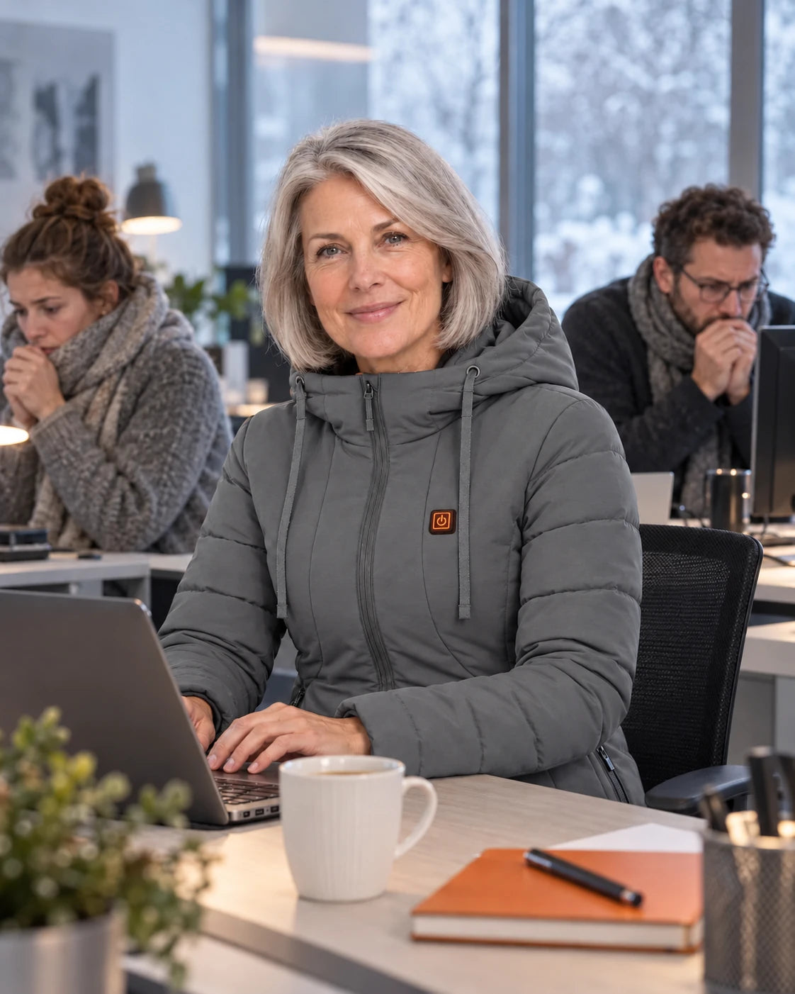 PyreFit Alpina en gris – au quotidien en hiver