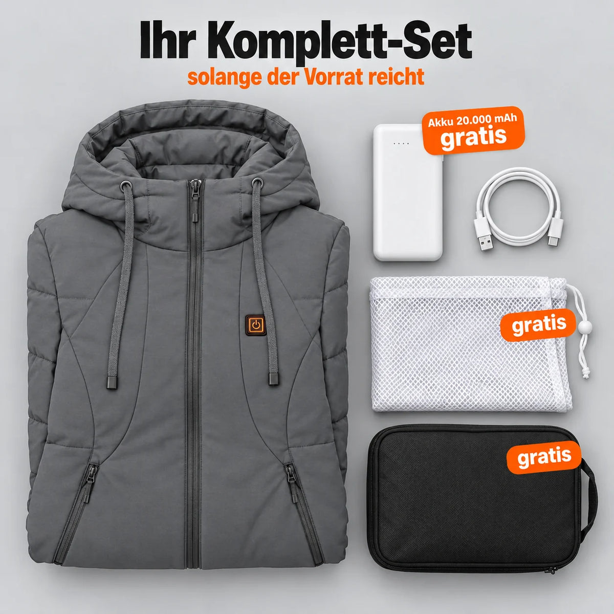 PyreFit Alpina en gris – ensemble complet