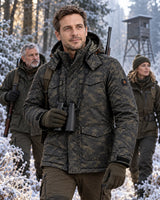 Manteau chauffant camouflage pour homme PyreFit Alpino au quotidien en hiver : sur le territoire de chasse