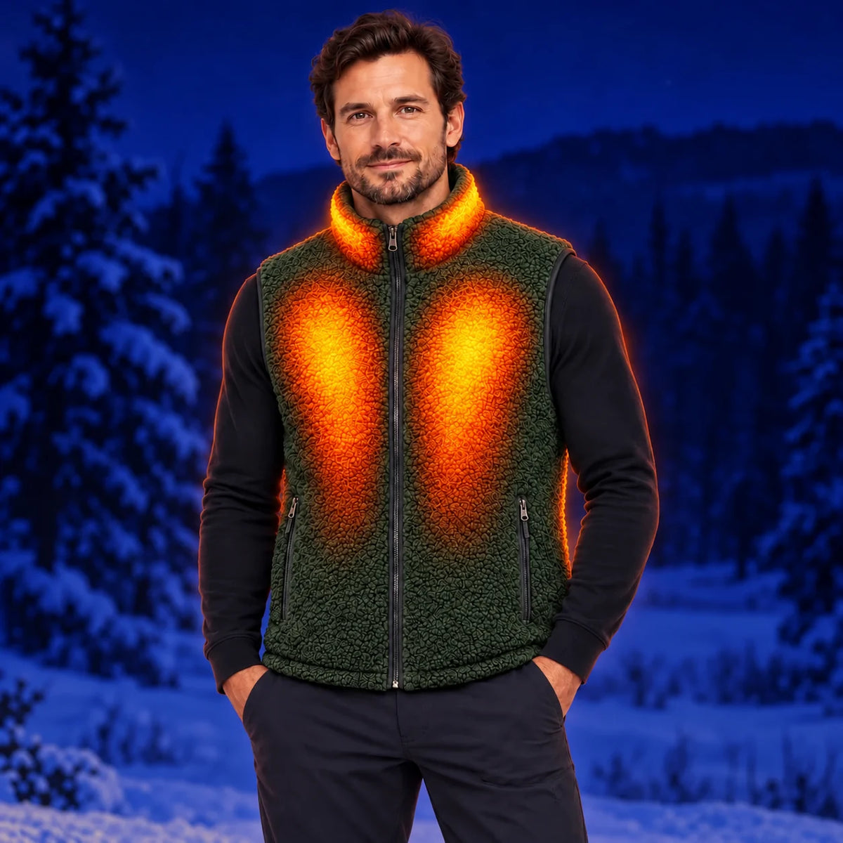 PyreFit Amparo in green – warmth in winter