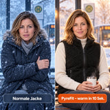 Comparaison : manteau d'hiver ordinaire et Amparo chauffant
