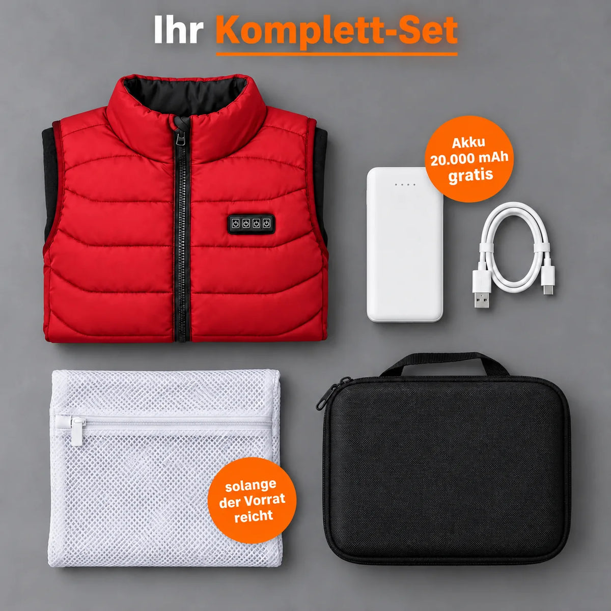 PyreFit Aurina en rouge – ensemble complet