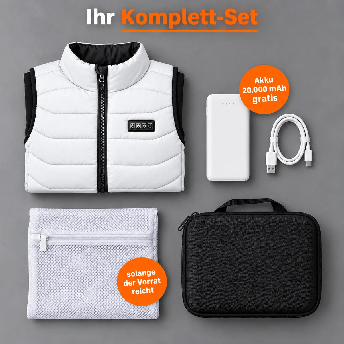 PyreFit Aurina en blanc – ensemble complet