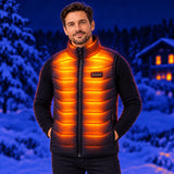 Unisex heated vest PyreFit Aurina – warmth across the collar, shoulders, chest, back and lower back