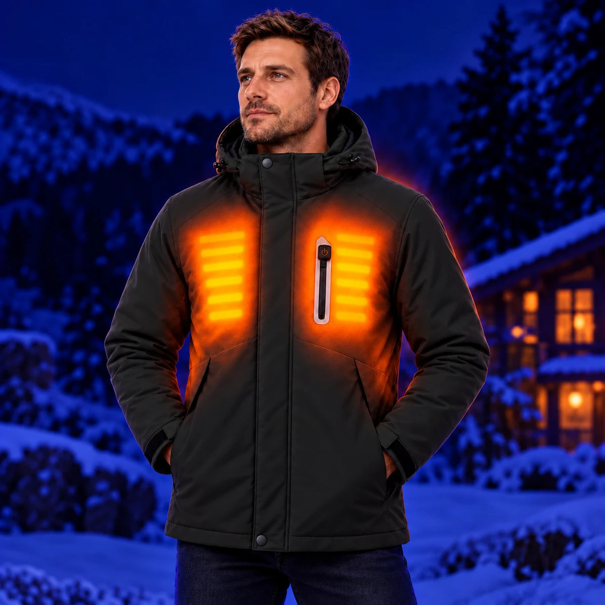 PyreFit Calvero en noir – chaleur en hiver