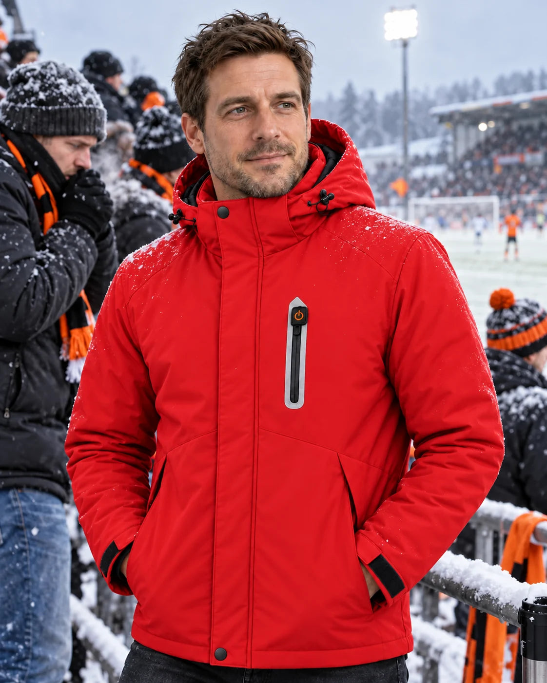 PyreFit Calvero en rouge – au quotidien en hiver