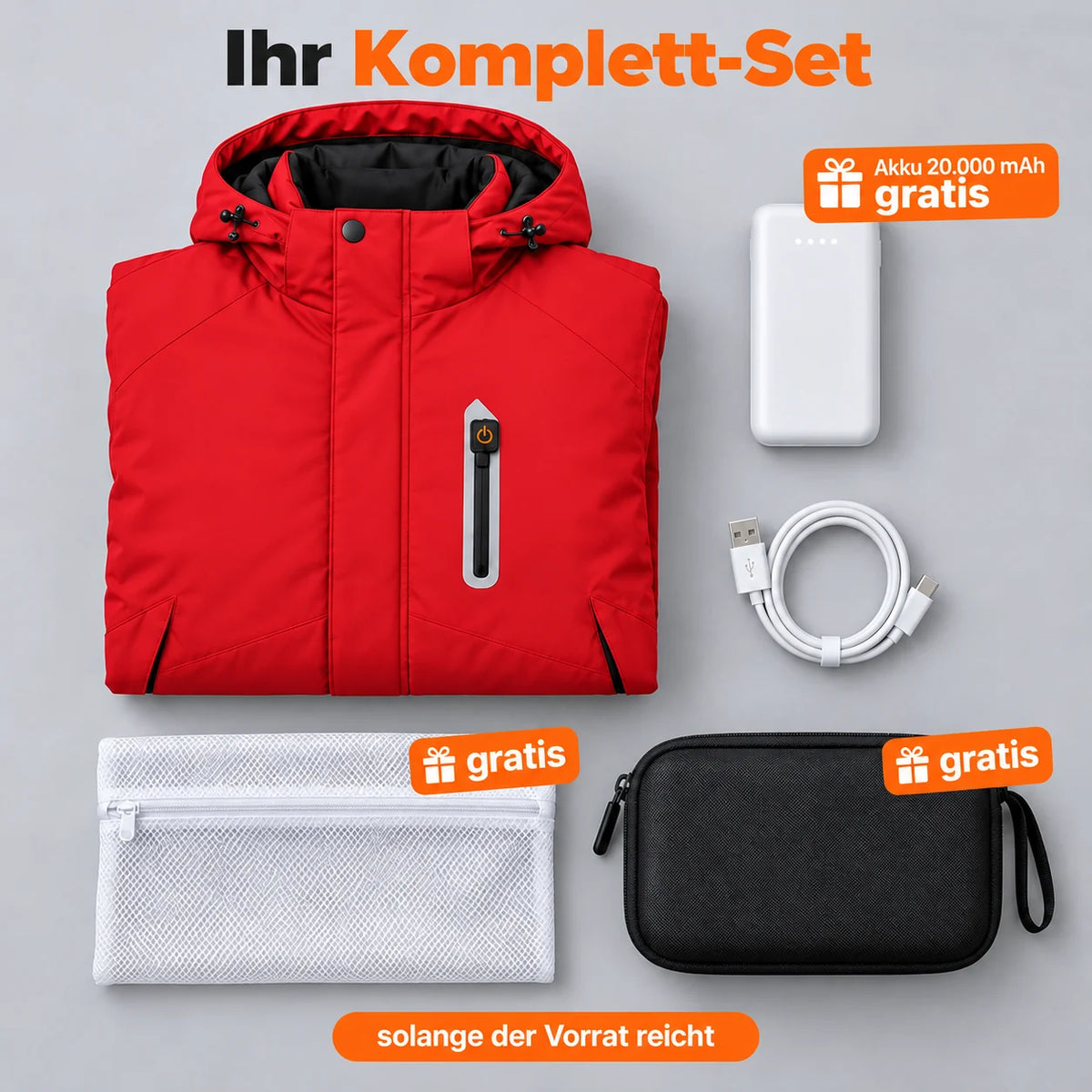 PyreFit Calvero en rouge – ensemble complet