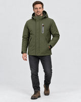 Parka chauffant pour homme PyreFit Calvero, vue en pied