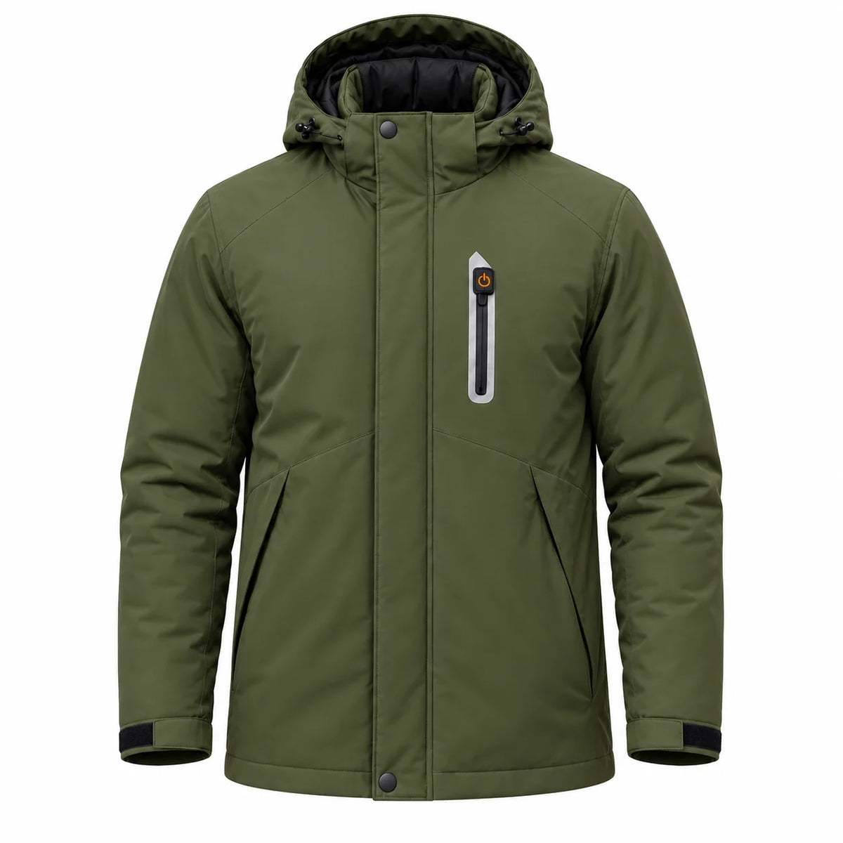 Men's heated parka PyreFit Calvero, product view without model