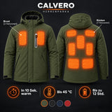 Parka chauffant pour homme PyreFit Calvero : 9 zones chauffantes à la poitrine et au dos