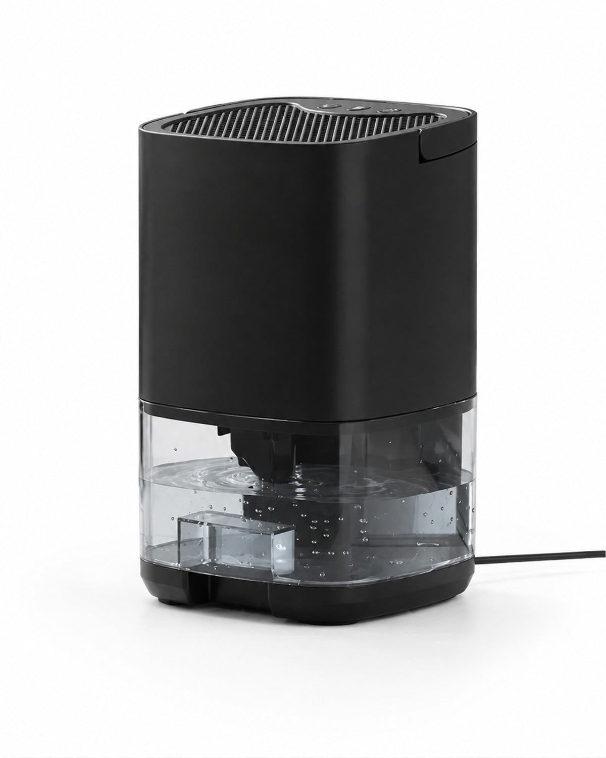 Mini Dehumidifier with 1 L Water Tank – Black – product view 1