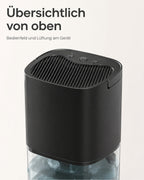 Mini Dehumidifier with 1 L Water Tank – Black – product view 4