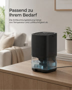 Mini Dehumidifier with 1 L Water Tank – Black – product view 10