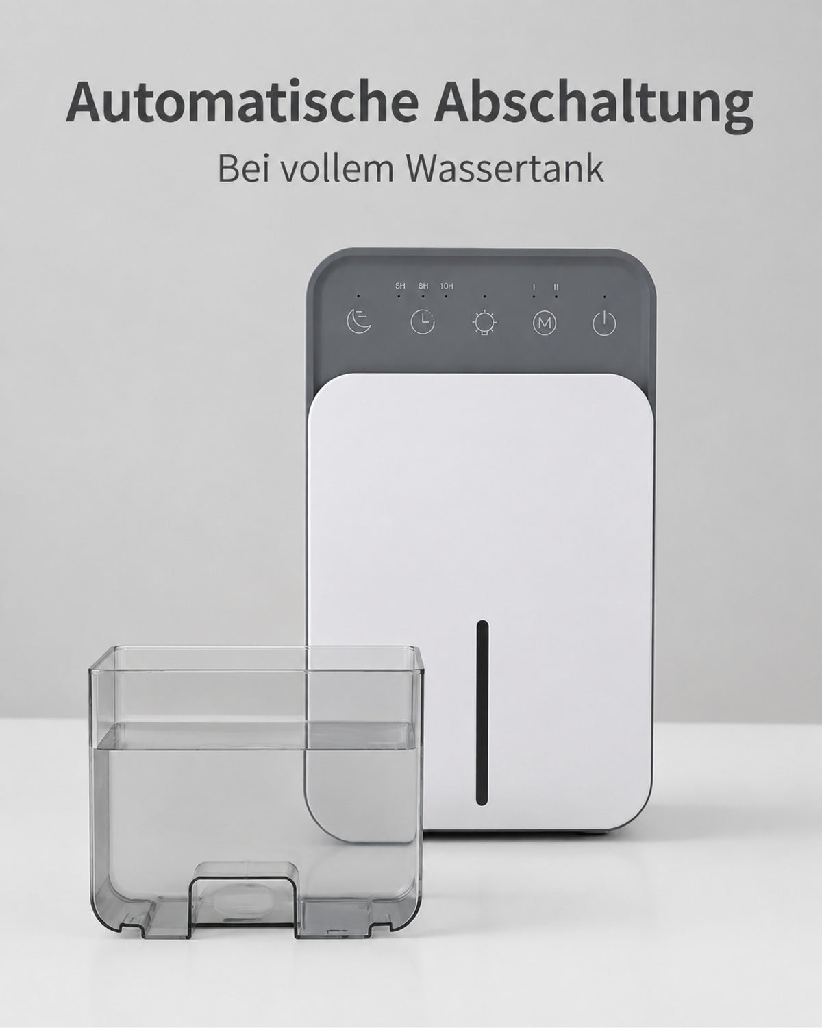 Compact Dehumidifier with Night Light and 1.5 L Tank – product view 6