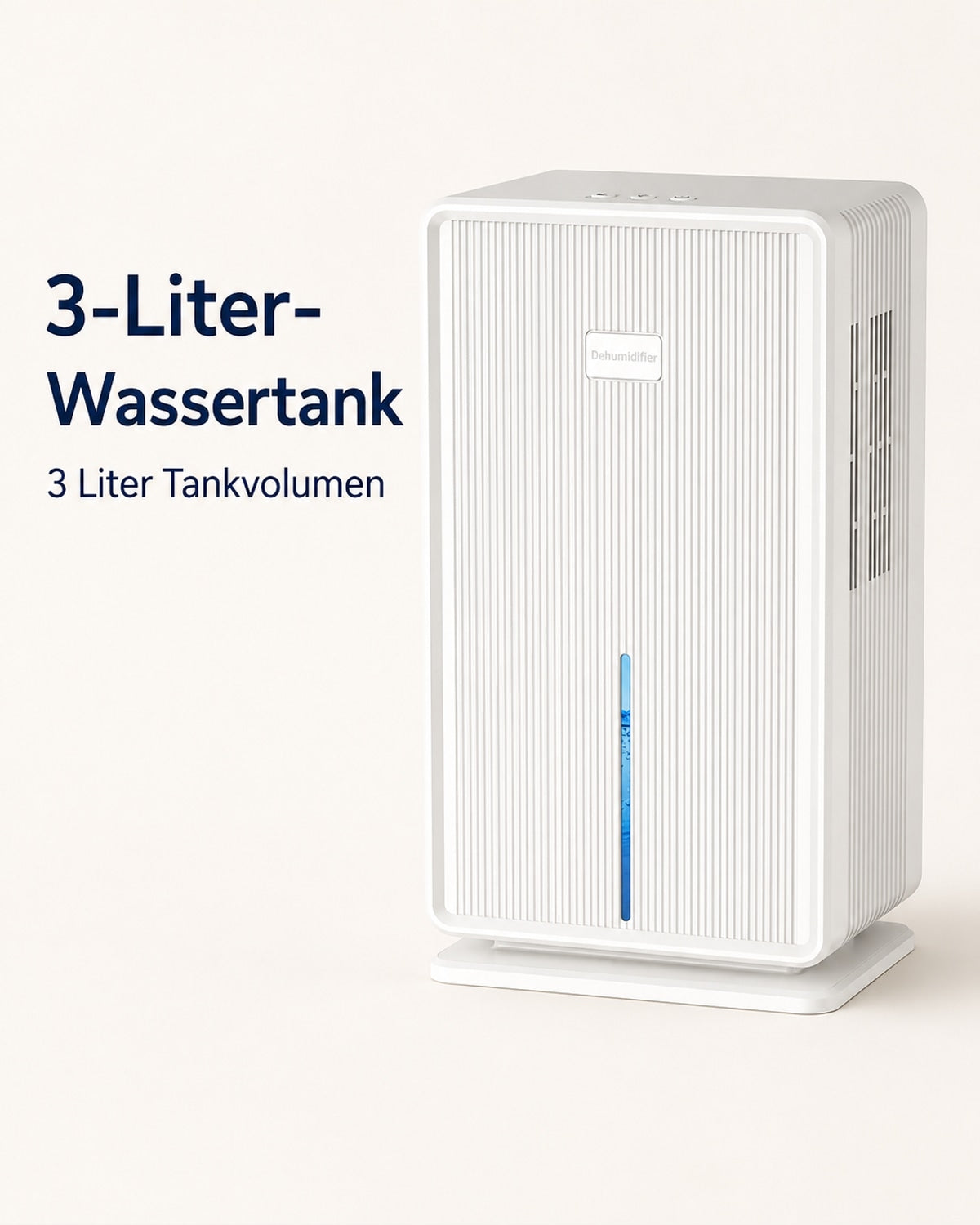 Purair Dehumidifier – 3 L Tank with Night Mode – product view 3
