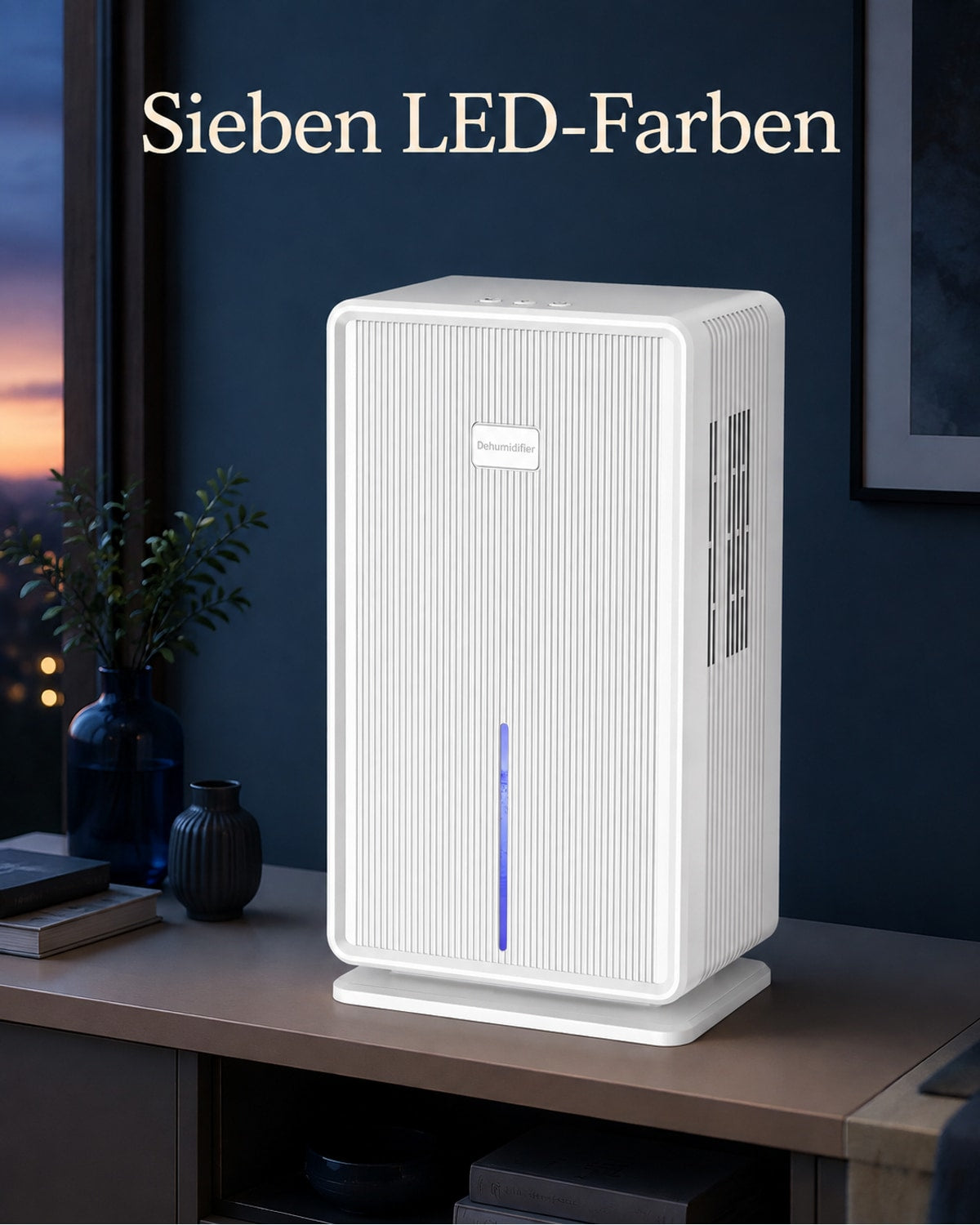 Purair Dehumidifier – 3 L Tank with Night Mode – product view 5