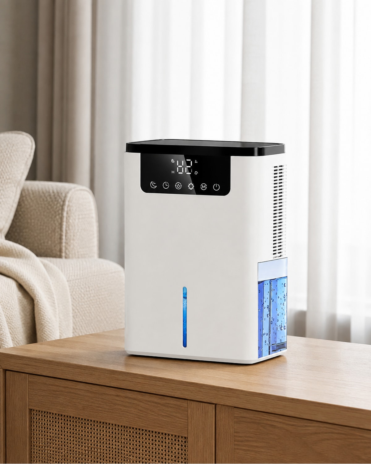 D2 Dehumidifier with 2.5 L Tank and Touch Display – product view 2