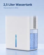 D2 Dehumidifier with 2.5 L Tank and Touch Display – product view 3