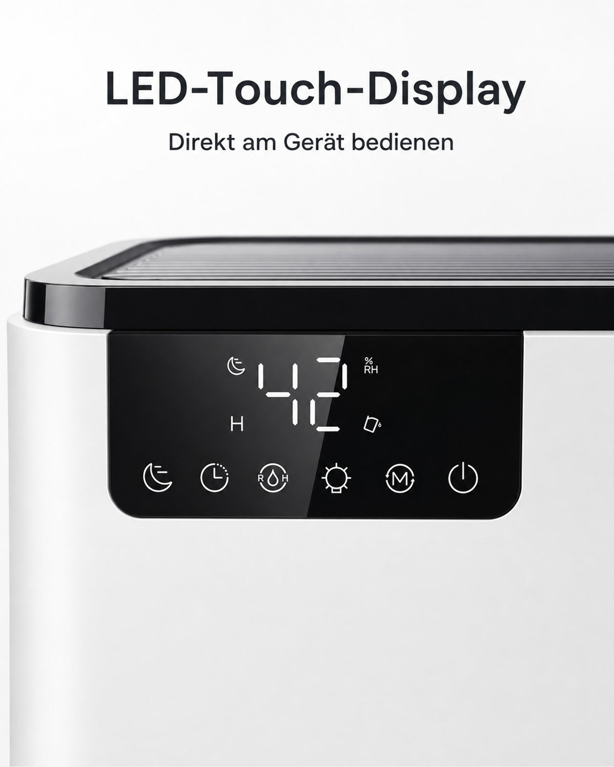 D2 Dehumidifier with 2.5 L Tank and Touch Display – product view 4