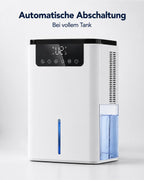 D2 Dehumidifier with 2.5 L Tank and Touch Display – product view 7