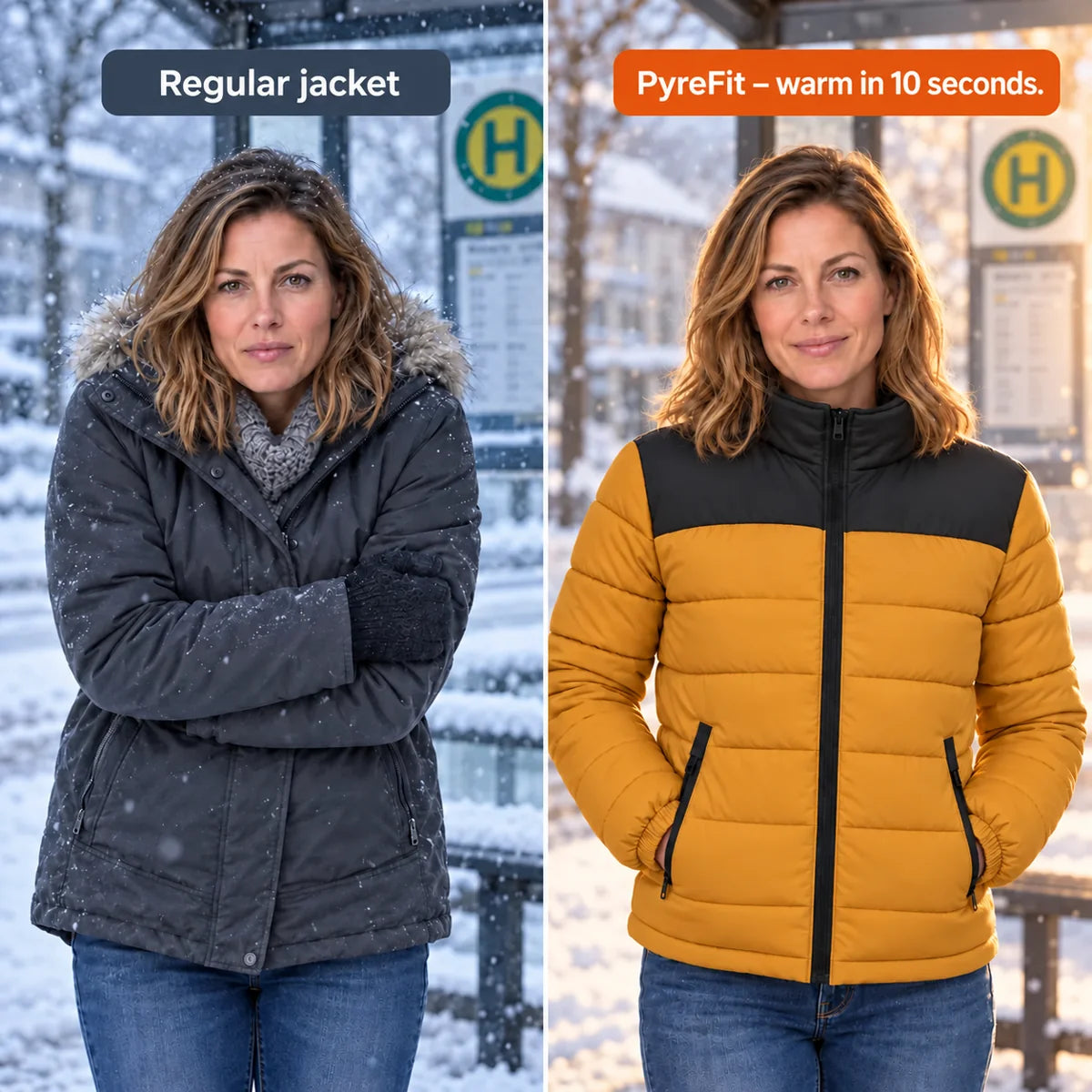 PyreFit Expelia in caramel – comparison