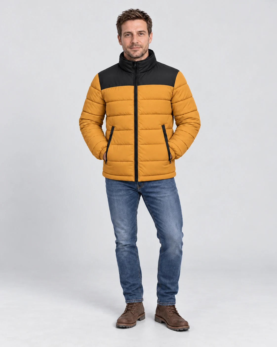 PyreFit Expelia in caramel – full-length view