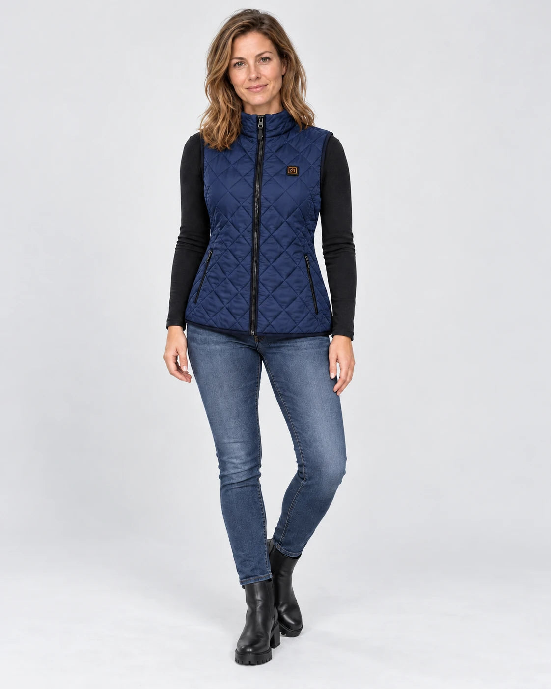 PyreFit Feinora in navy – full-length view