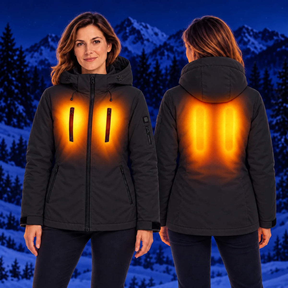 PyreFit Glacio en noir – chaleur en hiver