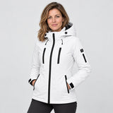 Parka chauffant pour femme PyreFit Glacio, porté, vue de face