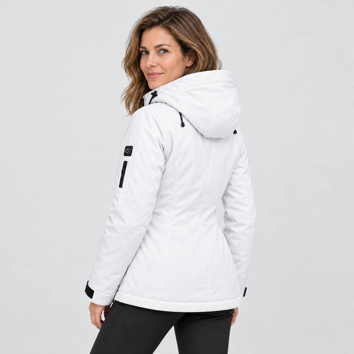 Parka chauffant pour femme PyreFit Glacio, vue de dos