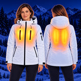 Parka chauffant pour femme PyreFit Glacio – chaleur à la poitrine et au dos
