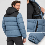 Manteau matelassé chauffant unisexe PyreFit Gletor, vue de dos