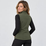 Women's heated vest PyreFit Mellora, back view
