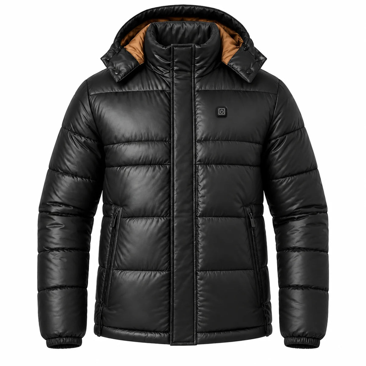 Men's heated puffer jacket PyreFit Norvia, product view without model