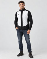 Veste chauffante sans manches sport pour homme PyreFit Novaro, vue en pied