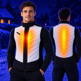Veste chauffante sans manches sport pour homme PyreFit Novaro – chaleur au centre de la poitrine et au dos
