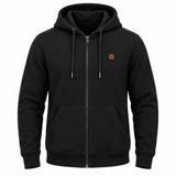 Unisex heated zip hoodie PyreFit Olivora, product view without model