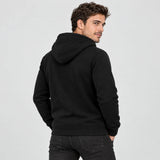 Unisex heated zip hoodie PyreFit Olivora, back view
