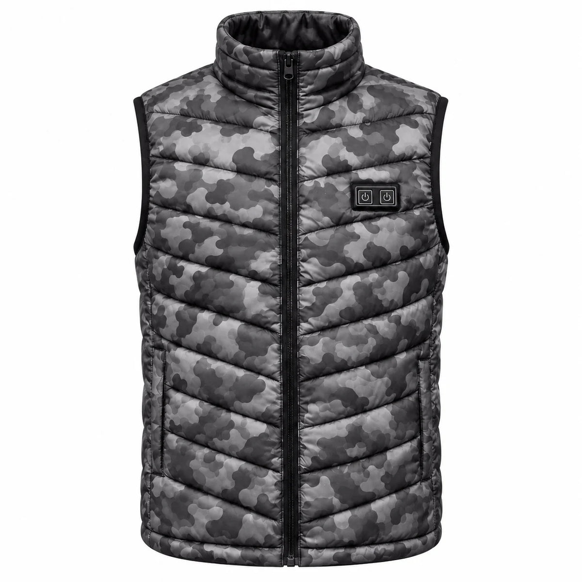 Veste chauffante sans manches camouflage PyreFit Piloto, vue du produit sans mannequin